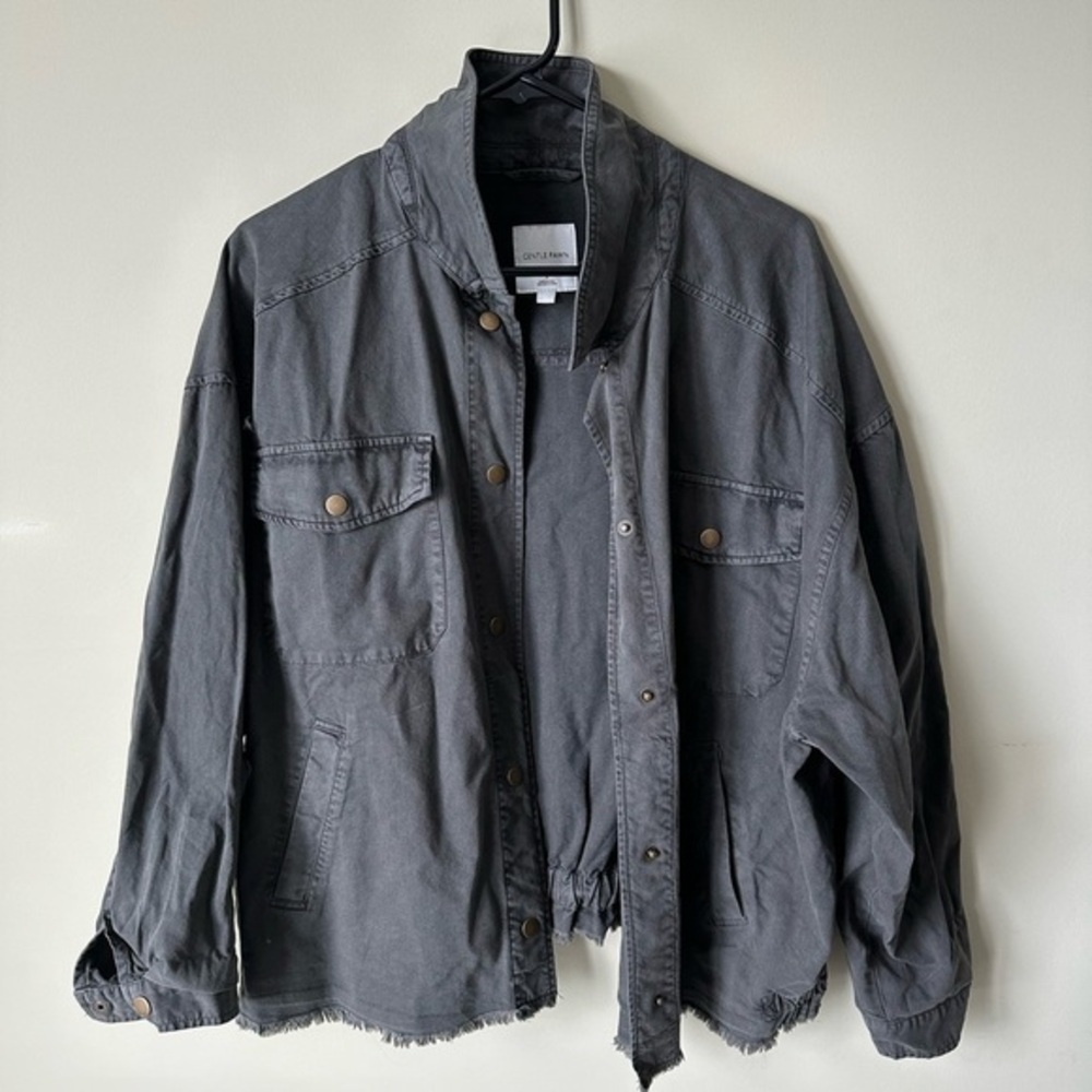 Gentle Fawn Lightweight  Olive Shacket